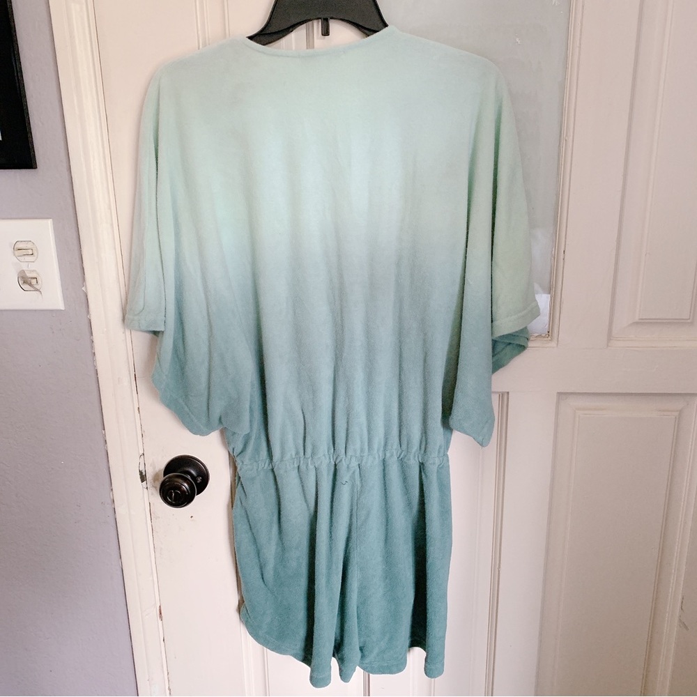 Young Fabulous & Broke green terry shorts romper M / Medium - Picture 3 of 3